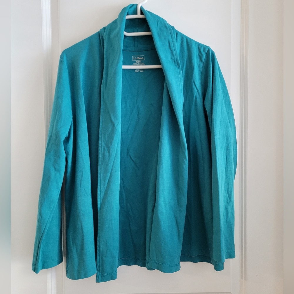 LL Bean Open Cardigan size medium petite